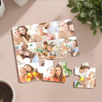 Personalized Photo Puzzle-Shaped Fridge Magnet – Custom Gift for Grandparents