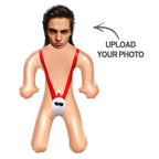 Custom Face Sexy Santa Mankini Blow Up Dolls Funny Inflatable Balloon