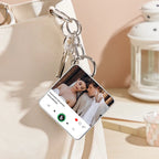 FridgeBeats Custom Photo and Text Music Keychain Music Box Bag Charm