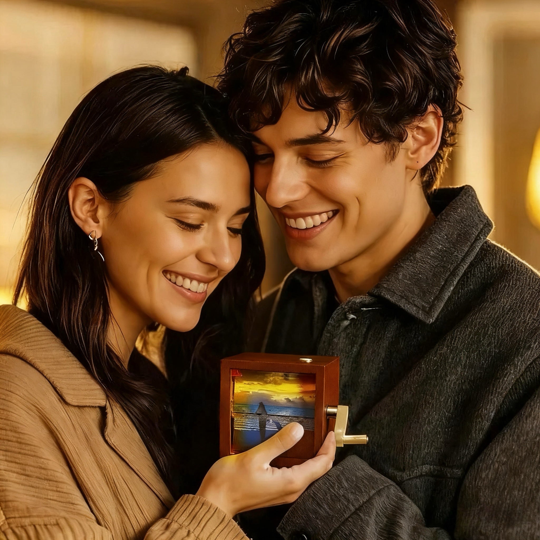 Custom Photo Flipbook Frame Animation Machine Hand-cranked Detachable Photos With Light