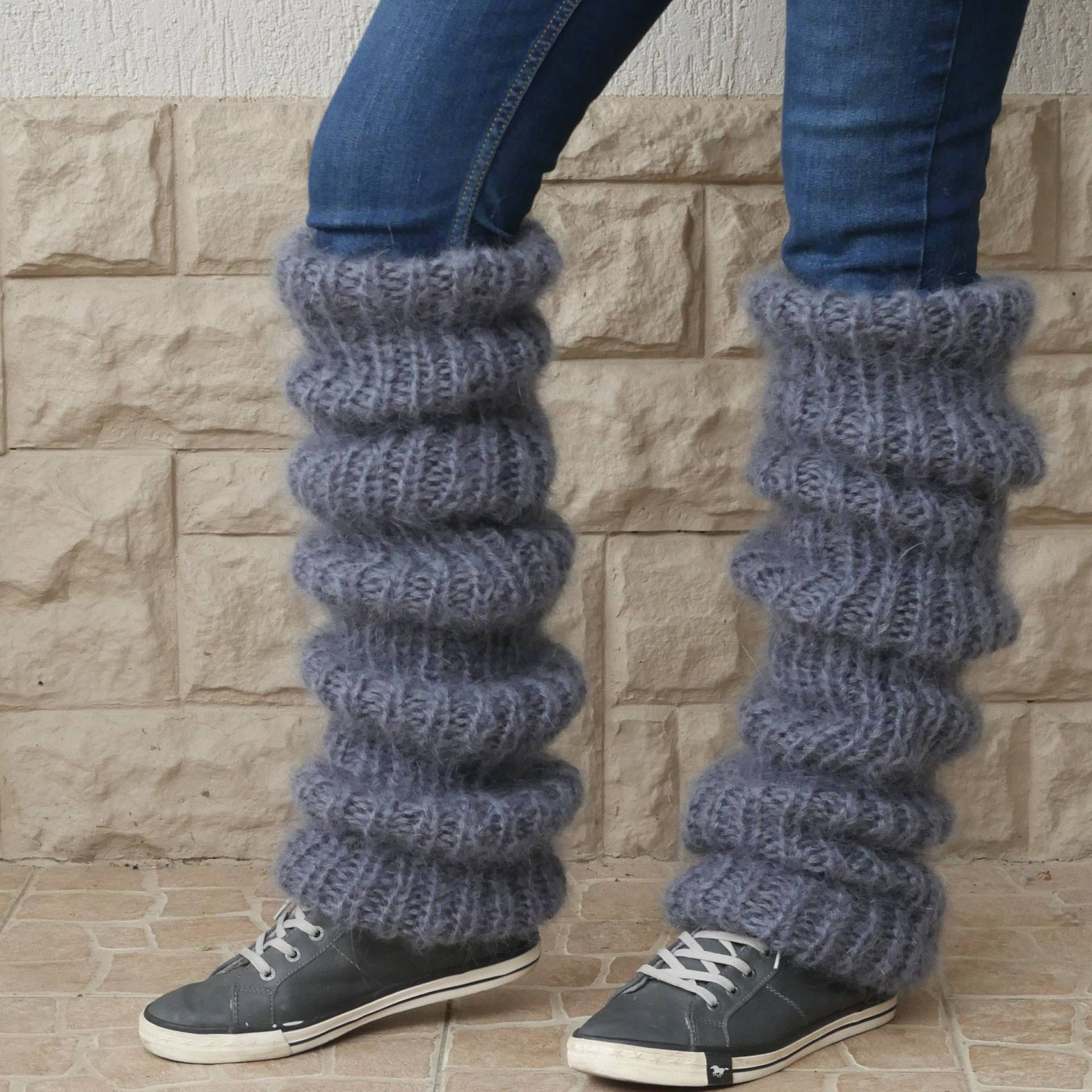 Mohair Long Tube Pile Style Foot Casual Knitted Bunching Socks