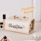 Personalized Name Makeup Bag Custom Cosmetic Storage Pouch Gift