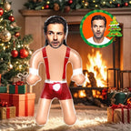 Custom Face Sexy Santa Blow Up Dolls Funny Inflatable Balloon