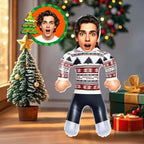 Custom Face White Jumper Blow Up Dolls Funny Inflatable Balloon