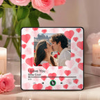 FridgeBeats Framed Custom Photo with Hearts Music Fridge Magnet Sticker New 4.0 Upgrade Colorful Frame