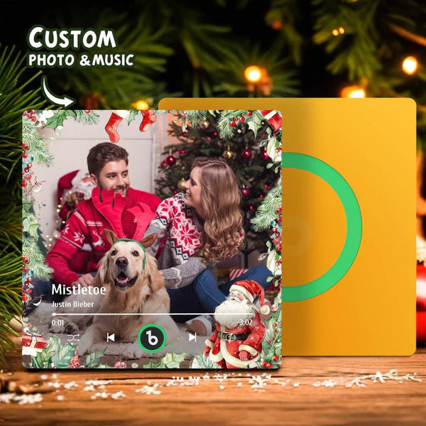 FridgeBeats Frameless Custom Family Photo Music Fridge Magnet