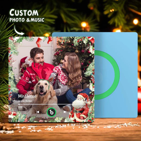 FridgeBeats Frameless Custom Family Photo Music Fridge Magnet