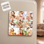 Personalized Photo Puzzle-Shaped Fridge Magnet – Custom Gift for Grandparents