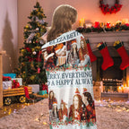 Personalized Name Throw Blanket Custom Photo Christmas Blanket