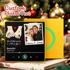 FridgeBeats Framed 4.0 Custom Photo "All Of Me Loves All Of You" Music Fridge Magnet