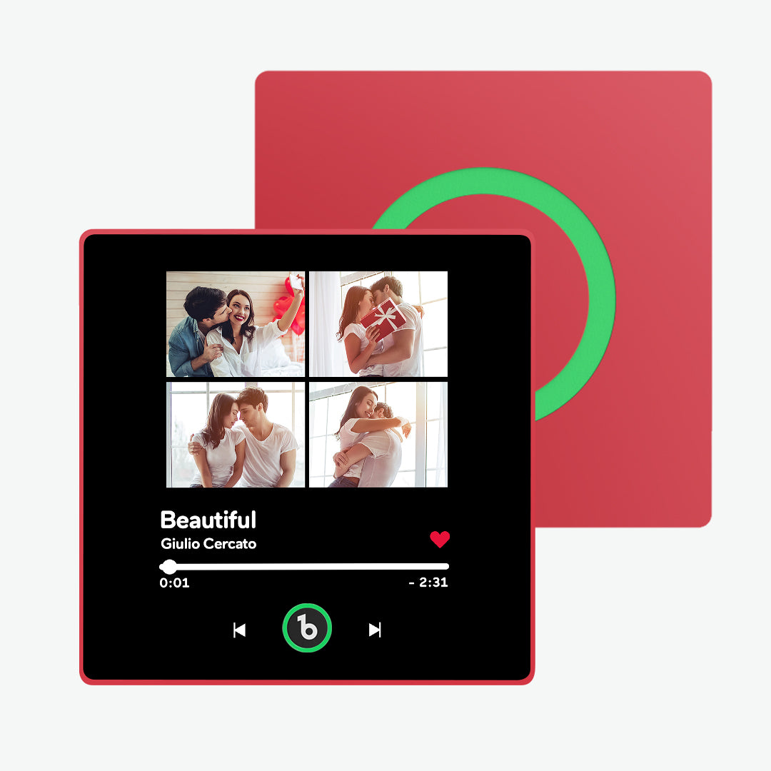 FridgeBeats Framed Custom Music Fridge Magnet 4 Photos with Frame New 4.0 Upgrade Colorful Album Fridge Magnet Gifts for Girlfriend