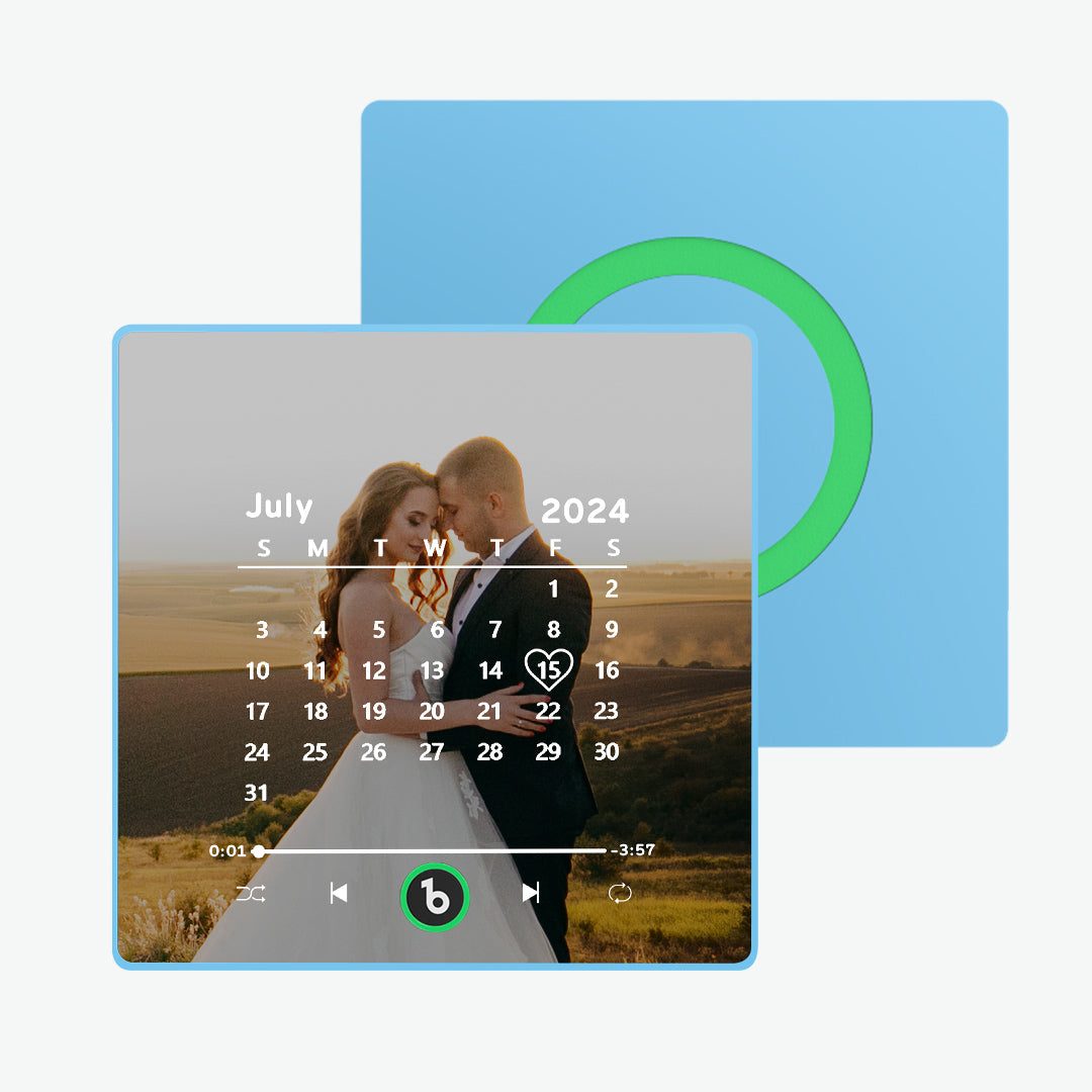 FridgeBeats Framed Custom Music Fridge Magnet New 4.0 Upgrade Personalized Calendar