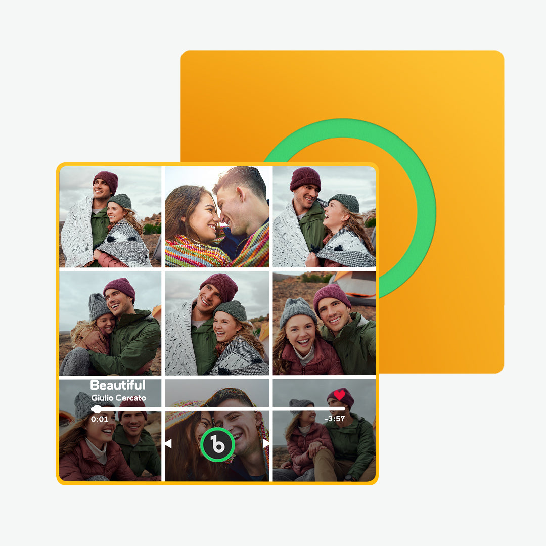 FridgeBeats Framed Custom Music Fridge Magnet and Photo Wall Photo Sticker Music