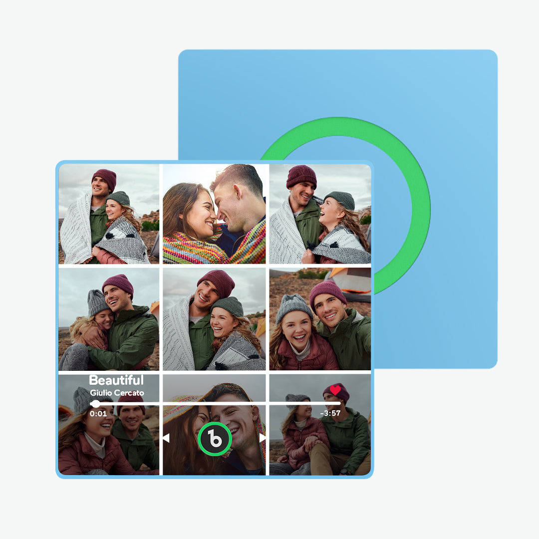 FridgeBeats Framed Custom Music Fridge Magnet and Photo Wall Photo Sticker Music