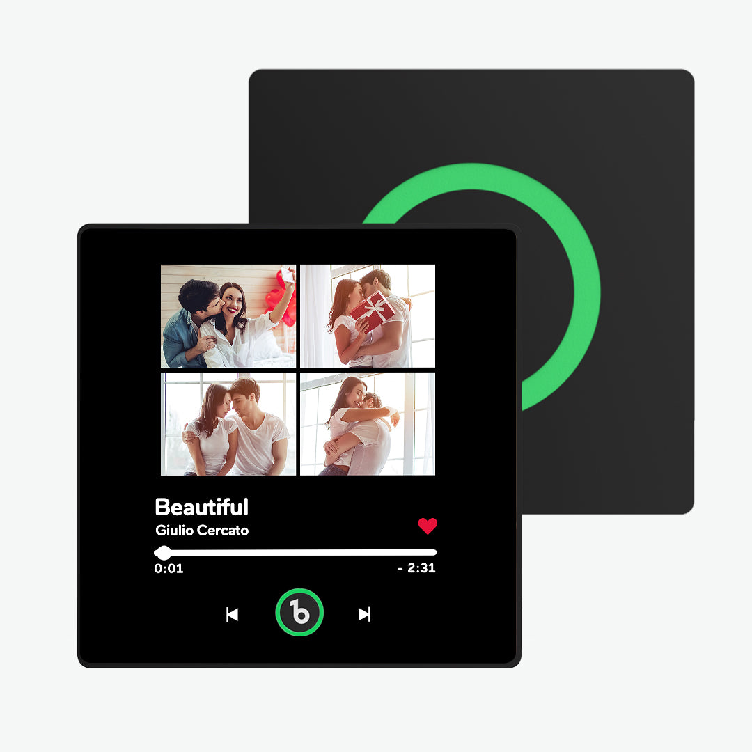 FridgeBeats Framed Custom Music Fridge Magnet 4 Photos with Frame New 4.0 Upgrade Colorful Album Fridge Magnet Gifts for Girlfriend