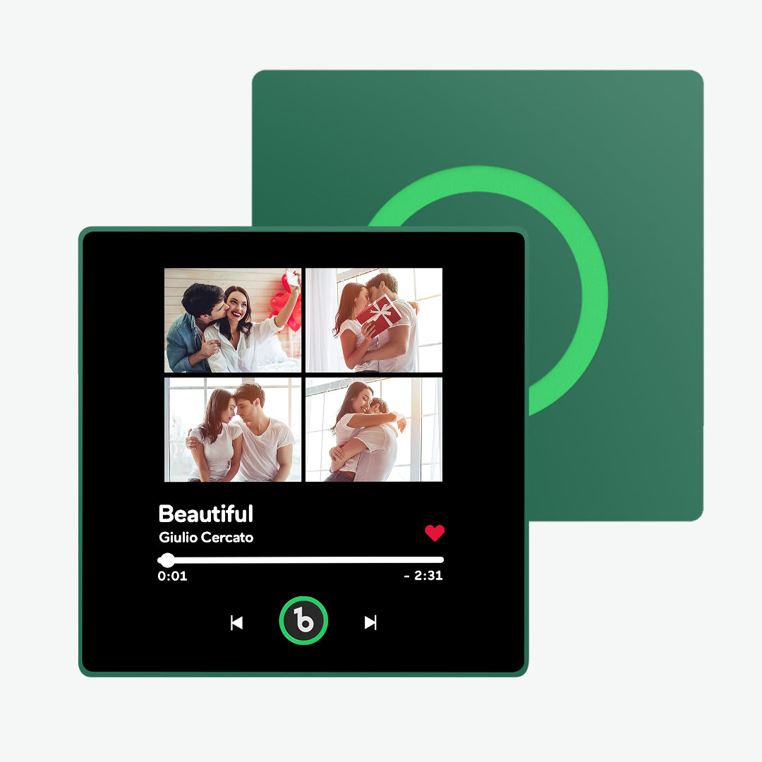 FridgeBeats Framed Custom Music Fridge Magnet 4 Photos with Frame New 4.0 Upgrade Colorful Album Fridge Magnet Gifts for Girlfriend