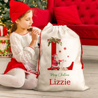 Personalised Santa Sack Christmas Gift Bag with Drawstring