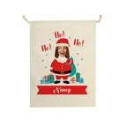 Personalised Santa Sack Large Christmas Gift Bag with Drawstring