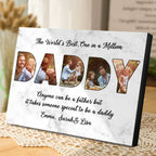 Custom Daddy Photo Frame Personalized Letter Photo Collage Frame Gift for Dad