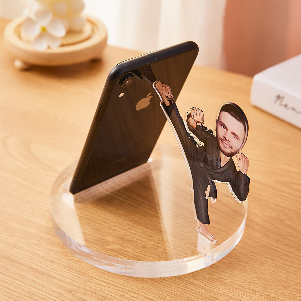 Personalized Photo Acrylic Phone Holder Stand Unique Fun Mobile Phone Stand