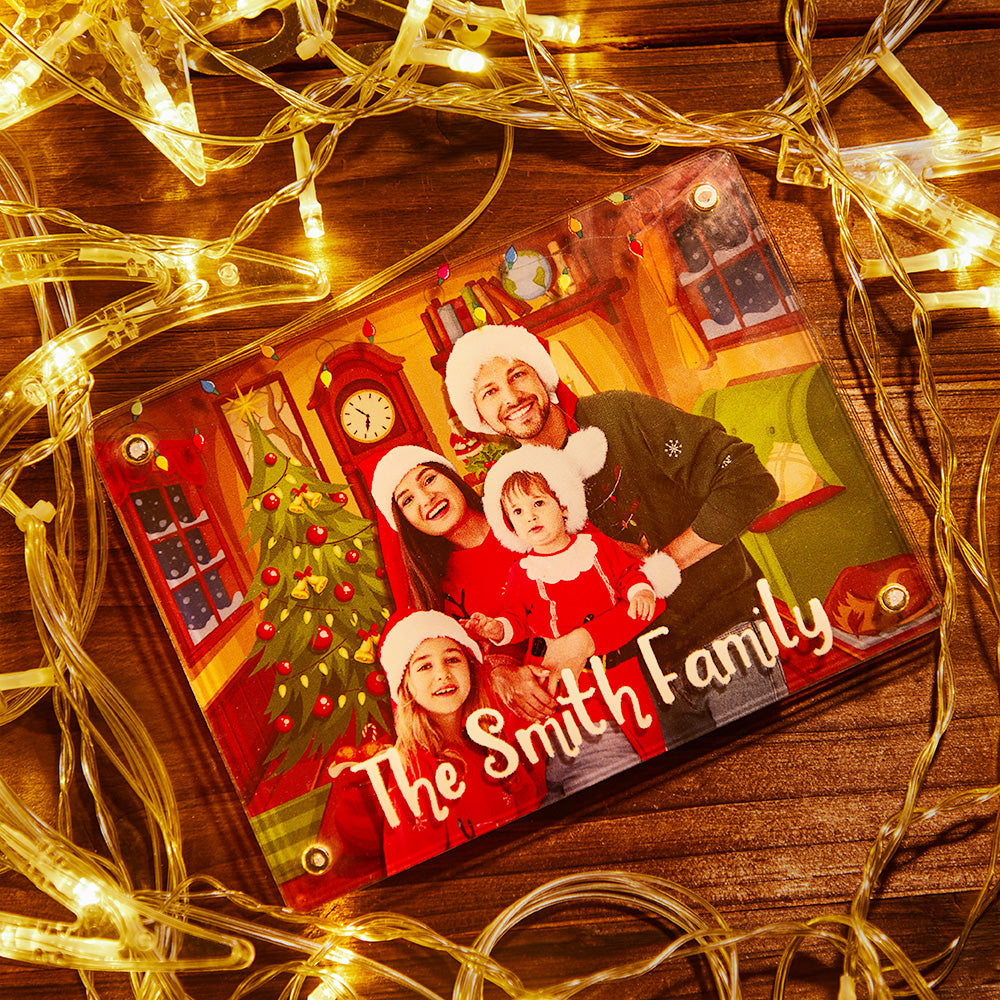 Custom Christmas Acrylic Ornaments Personalized Engraved Photo