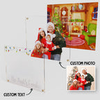 Custom Christmas Acrylic Ornaments Personalized Engraved Photo