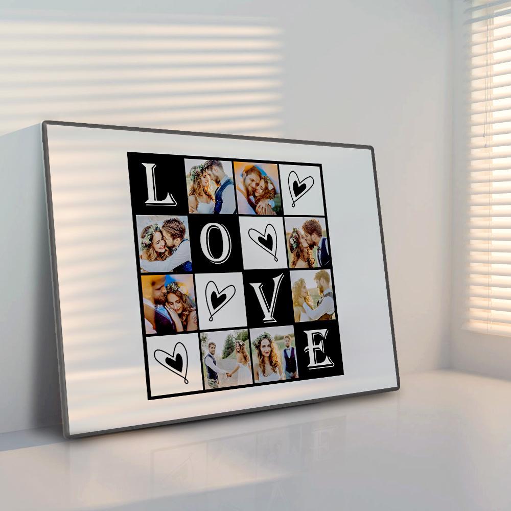 Custom Wall Art Decorative Painting Framed Gift For Couples