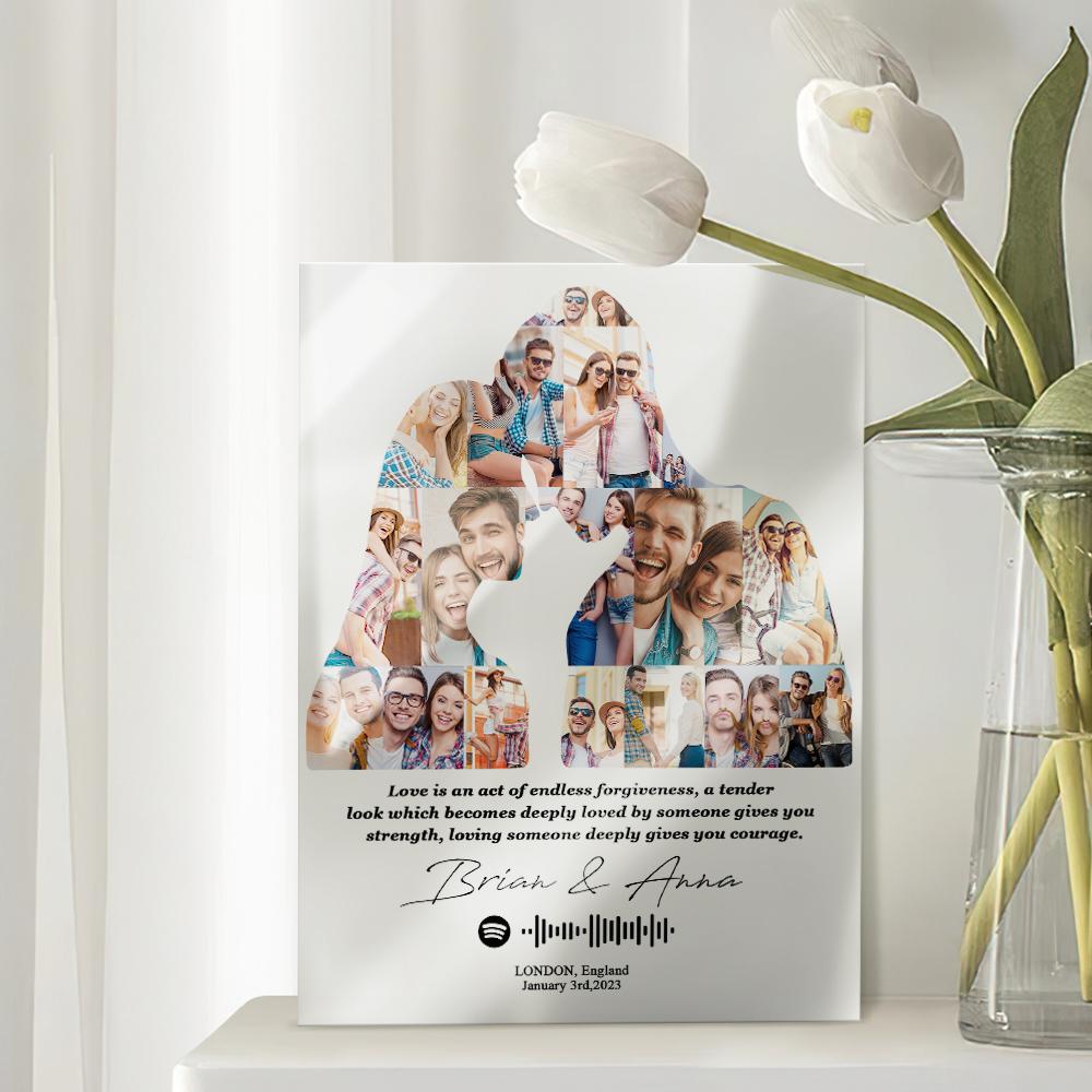 Anniversary Gift Custom Love Poster Plaque for Her