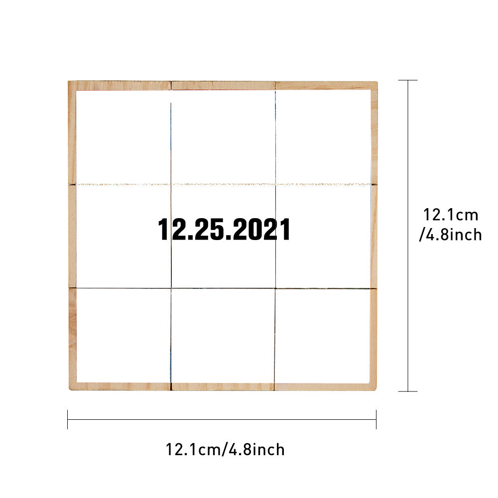 Personalized Magic Cube Photo Wooden Cube Home Ornament Gift for Valentines