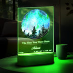 Custom Star Map Acrylic Colorful Night Light Day You Were Born Kids Gift