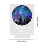 Custom Star Map Acrylic Colorful Night Light Day You Were Born Kids Gift
