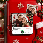 FridgeBeats Custom Photo and Text Music Keychain Music Box Bag Charm