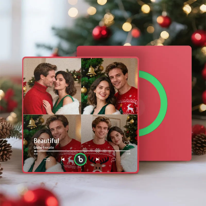 FridgeBeats Framed 4.0 Custom Music Multiple Photos Fridge Magnet