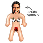 Custom Face Sexy Christmas Women Blow Up Dolls Funny Inflatable Balloon