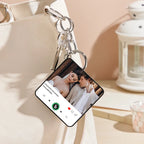 FridgeBeats Custom Photo and Text Music Keychain Music Box Bag Charm
