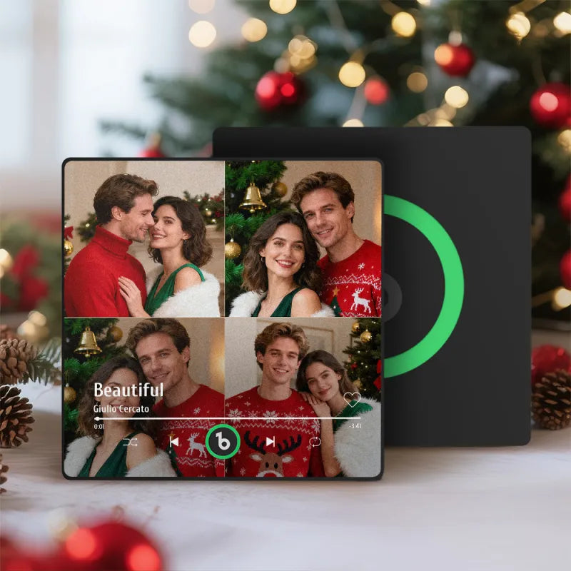 FridgeBeats Framed 4.0 Custom Music Multiple Photos Fridge Magnet