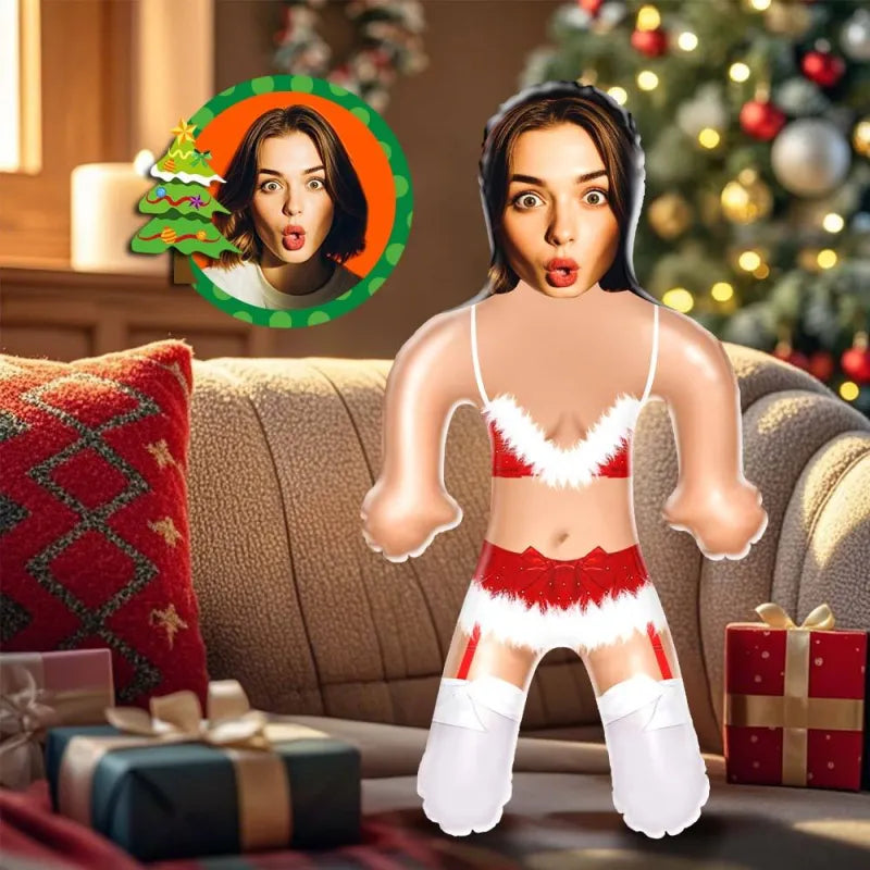 Custom Face Christmas Lingerie Blow Up Dolls