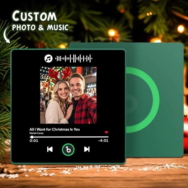 FridgeBeats Framed Custom Photo Music Fridge Magnet with Frame New 4.0 Upgrade