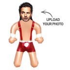 Custom Face Sexy Santa Blow Up Dolls Funny Inflatable Balloon