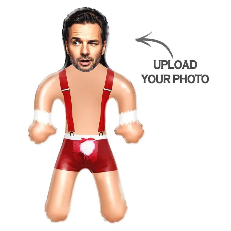 Custom Face Sexy Santa Blow Up Dolls Funny Inflatable Balloon