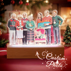 Personalized Photo Shape 3D LED Light Christmas Gift For Family Members