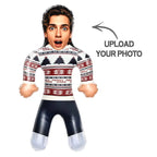 Custom Face White Jumper Blow Up Dolls Funny Inflatable Balloon