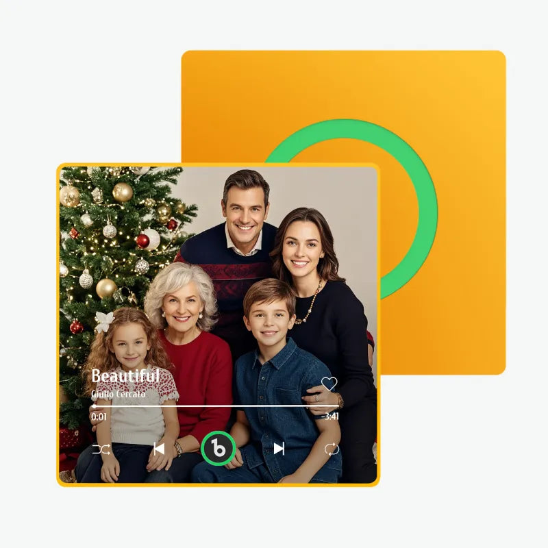 FridgeBeats Framed 4.0 Upgrade Custom Music Photo Fridge Magnet