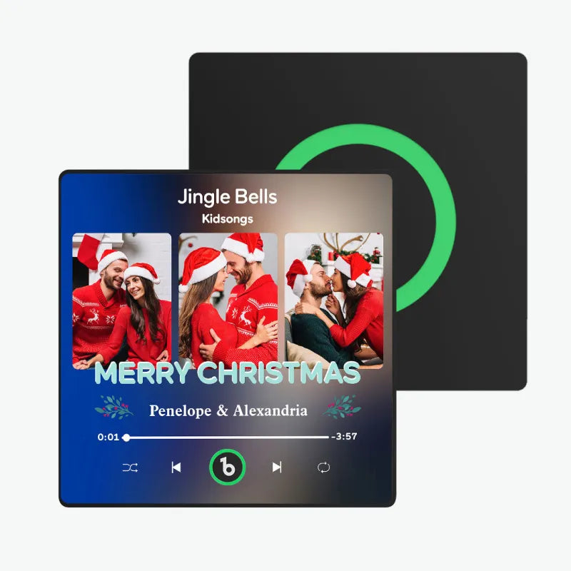 FridgeBeats Framed 4.0 Custom 3 Photos Music Fridge Magnet