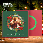 FridgeBeats Framed Personalized Christmas Wreath Family Photo